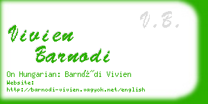 vivien barnodi business card